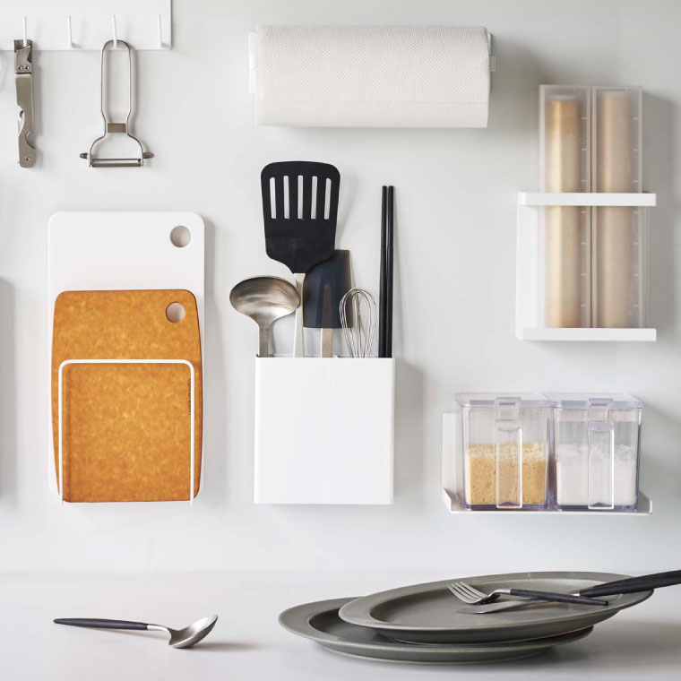 マグネットキッチンツールスタンド タワー 山崎実業 tower ホワイト/ブラック 5146 5147 タワーシリーズ