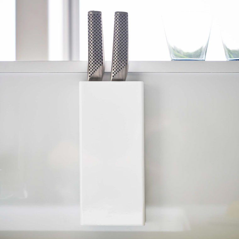 マグネット包丁スタンド タワー 山崎実業 tower ホワイト/ブラック 5148 5149 タワーシリーズ