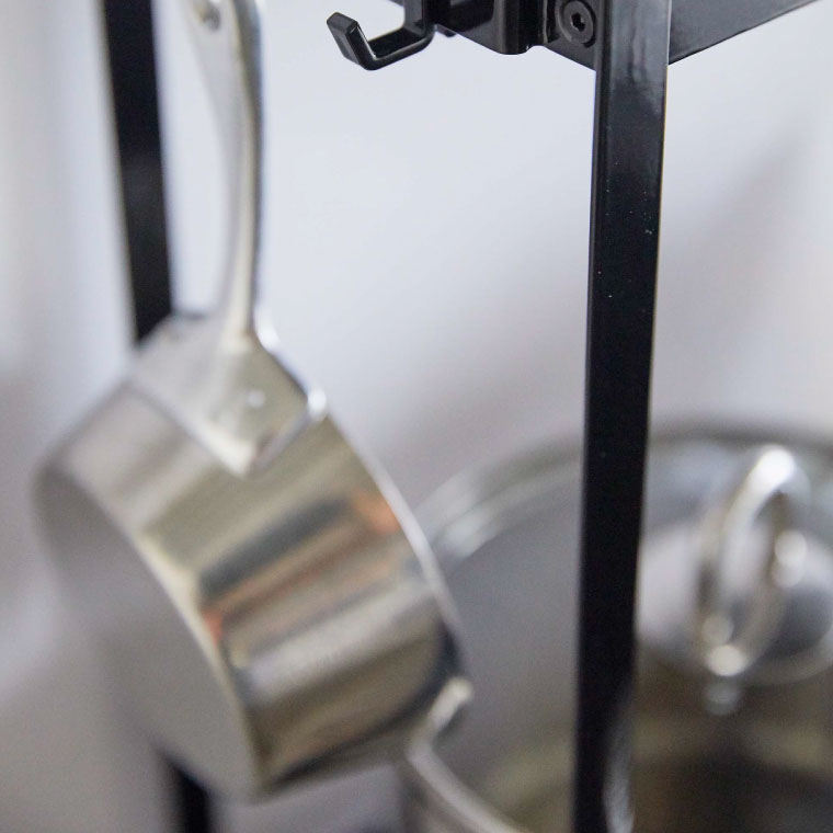 コンロ横ラック２段 タワー 山崎実業 tower ホワイト/ブラック 5150 5151 タワーシリーズ