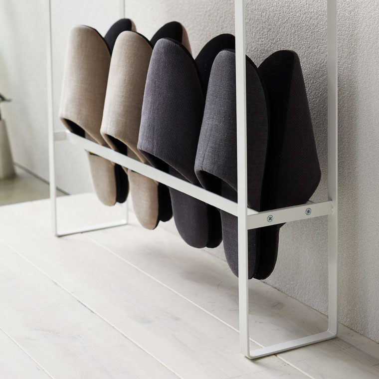 天板付きスリッパラック タワー 山崎実業 tower ホワイト/ブラック 5152 5153 タワーシリーズ