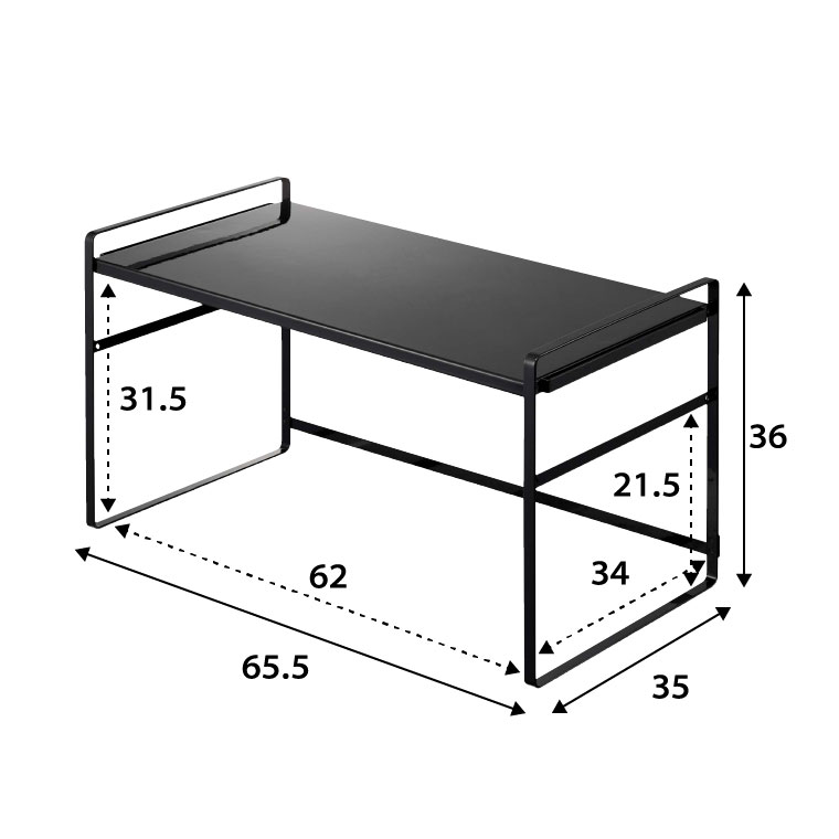 トースターラック ワイド タワー 山崎実業 tower ホワイト/ブラック 5162 5163 タワーシリーズ