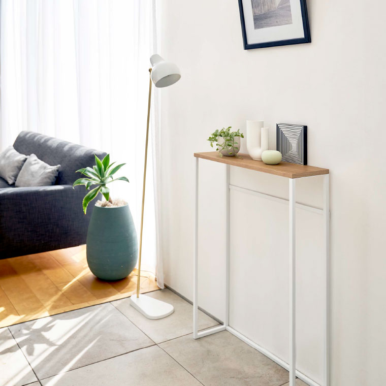 コンソールテーブル タワー 山崎実業 tower ホワイト/ブラック 5164 5165 タワーシリーズ