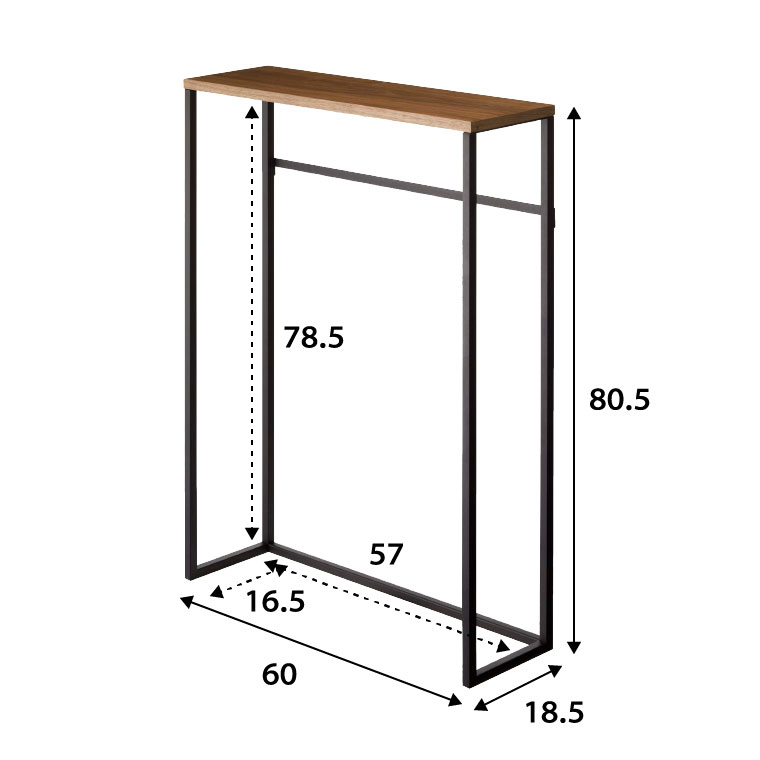 コンソールテーブル タワー 山崎実業 tower ホワイト/ブラック 5164 5165 タワーシリーズ