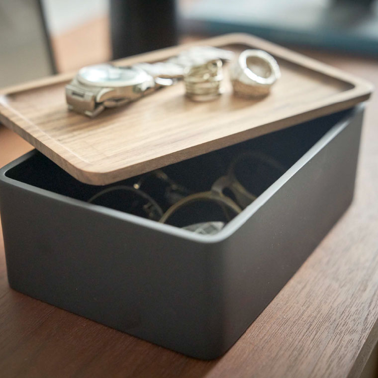 サングラス＆アクセサリー収納ケース リン 山崎実業 RIN ブラウン/ナチュラル 5166 5167 タワーシリーズ