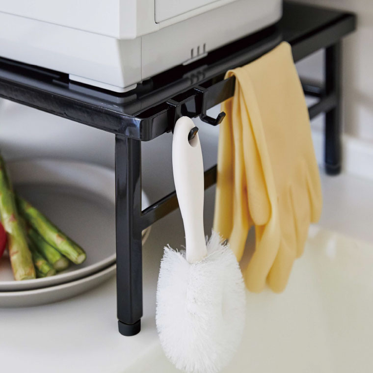 伸縮食洗機ラック タワー 山崎実業 tower ホワイト/ブラック 5181 5182 タワーシリーズ