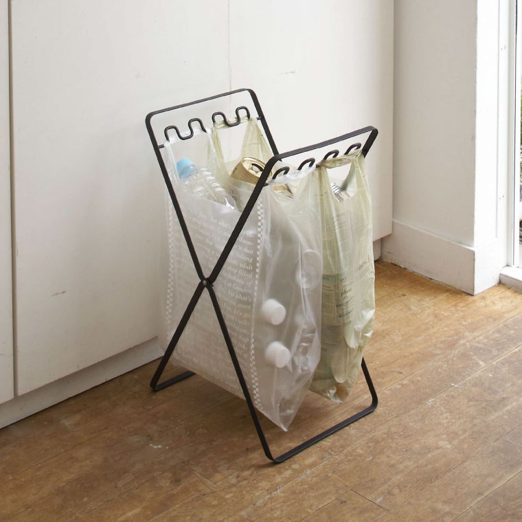 レジ袋スタンド タワー 山崎実業 tower ホワイト/ブラック 6340 6341 タワーシリーズ