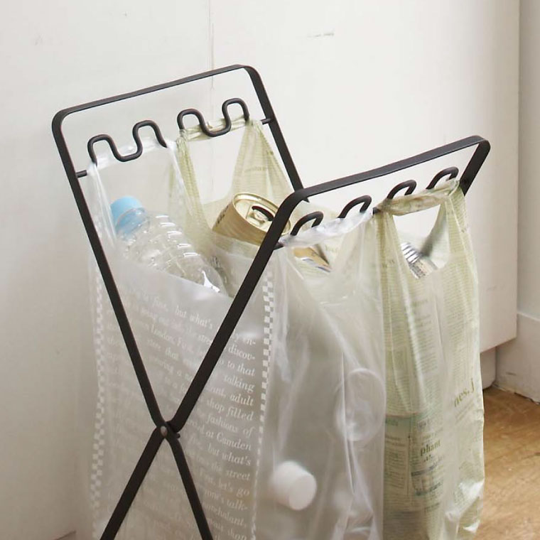 レジ袋スタンド タワー 山崎実業 tower ホワイト/ブラック 6340 6341 タワーシリーズ