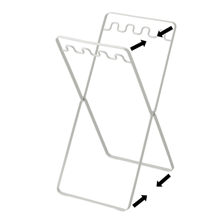 レジ袋スタンド タワー 山崎実業 tower ホワイト/ブラック 6340 6341 タワーシリーズ