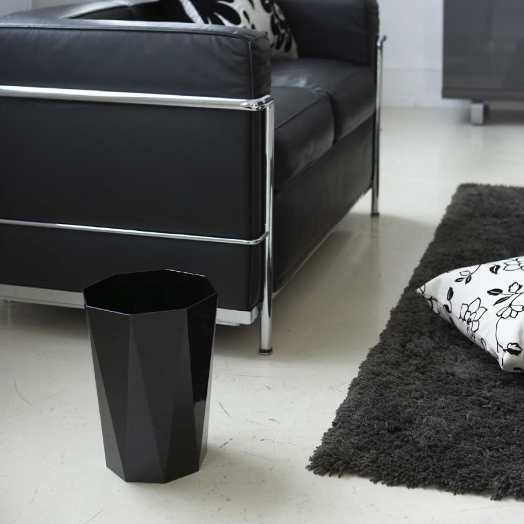 ゴミ箱 トラッシュカン ダイヤ 山崎実業 ごみ箱 ホワイト/ブラック 6411 6412 タワーシリーズ