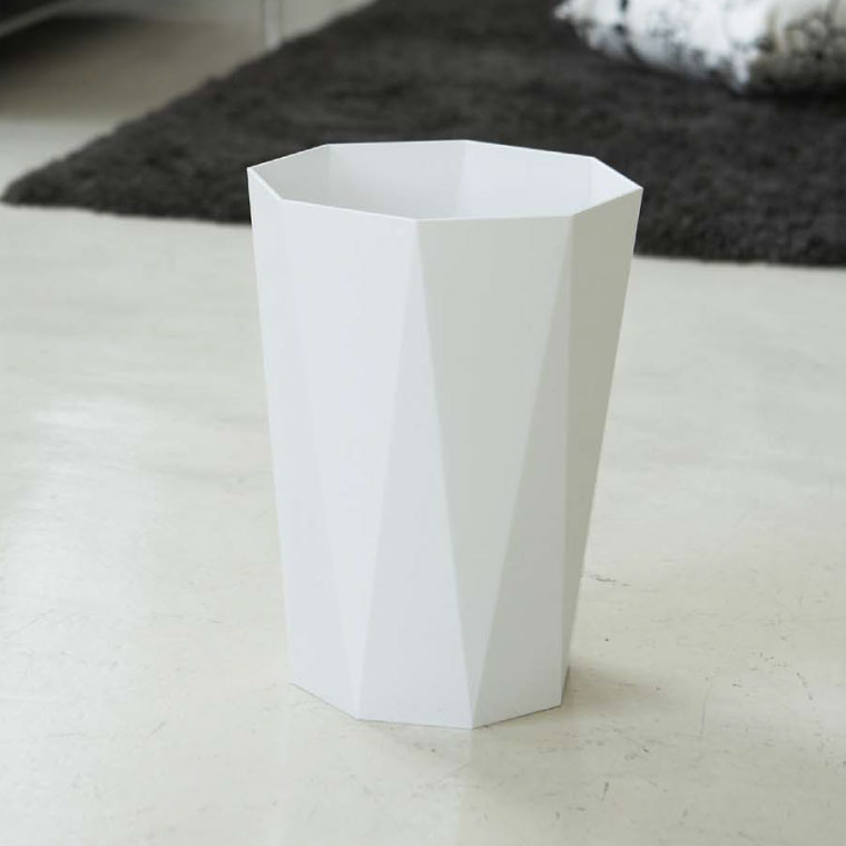 ゴミ箱 トラッシュカン ダイヤ 山崎実業 ごみ箱 ホワイト/ブラック 6411 6412 タワーシリーズ