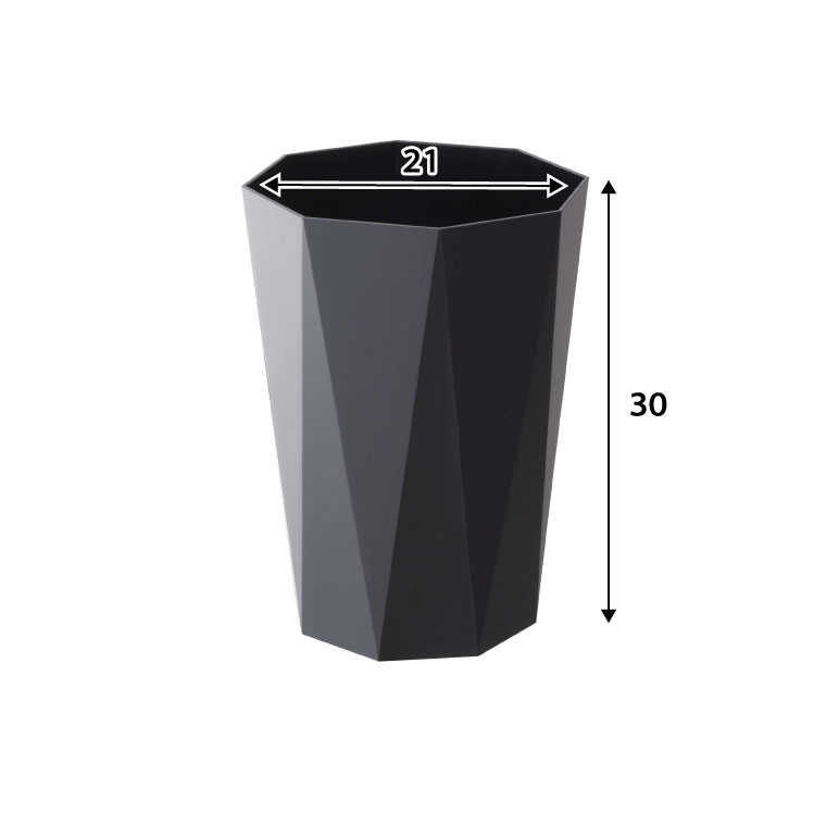 ゴミ箱 トラッシュカン ダイヤ 山崎実業 ごみ箱 ホワイト/ブラック 6411 6412 タワーシリーズ