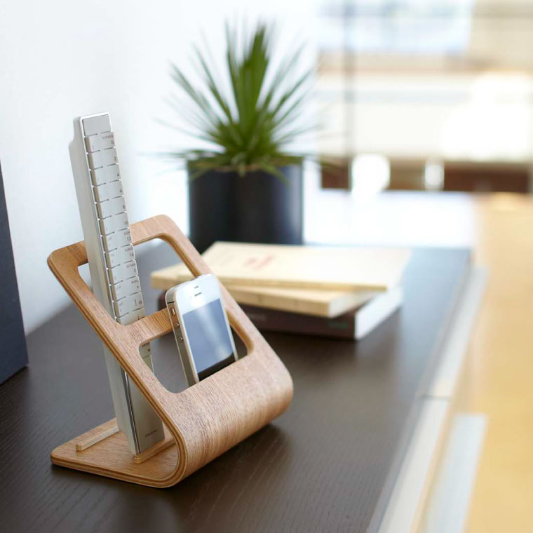 リモコンラック リン 山崎実業 RIN ブラウン/ナチュラル 6492 7361 タワーシリーズ