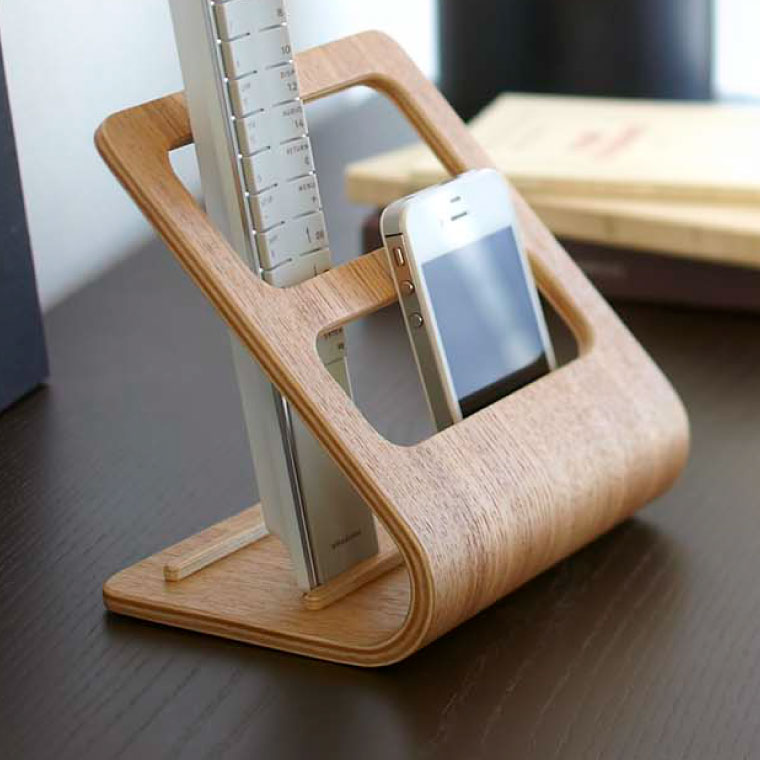 リモコンラック リン 山崎実業 RIN ブラウン/ナチュラル 6492 7361 タワーシリーズ