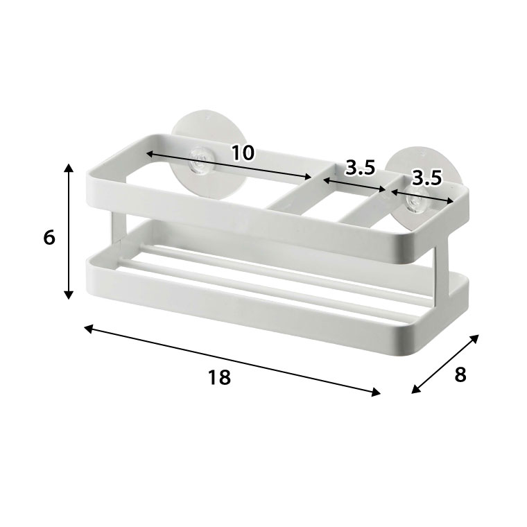 スポンジ＆ボトルホルダー タワー 山崎実業 tower ホワイト/ブラック 6771 6772 タワーシリーズ