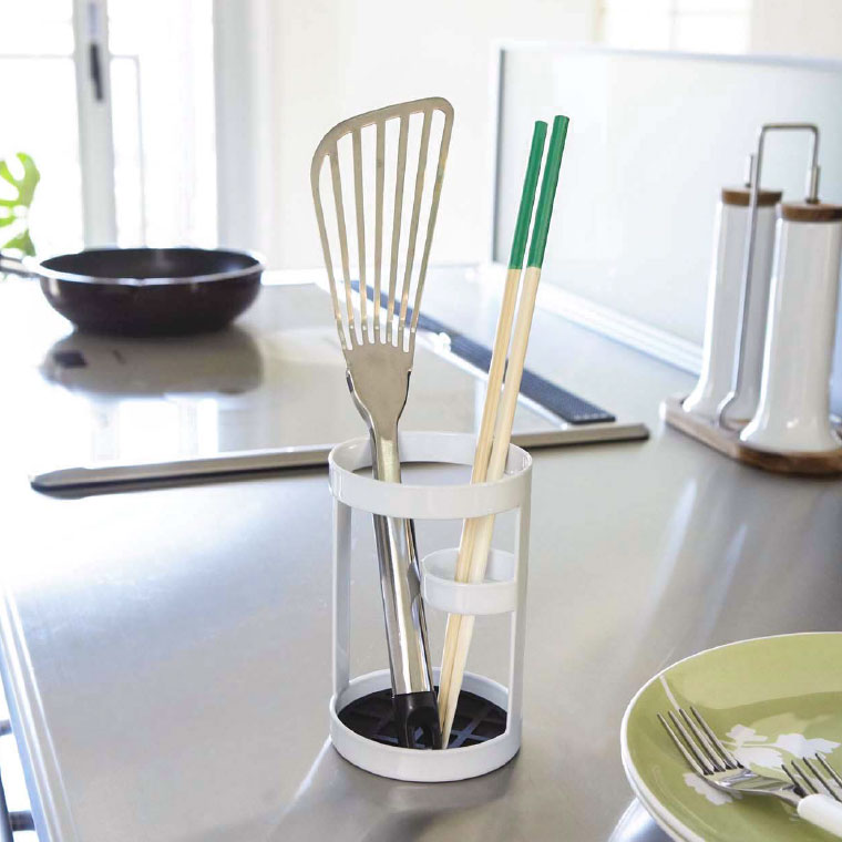 ツールスタンド タワー 山崎実業 tower 菜箸立て ホワイト/ブラック 6773 6774 タワーシリーズ