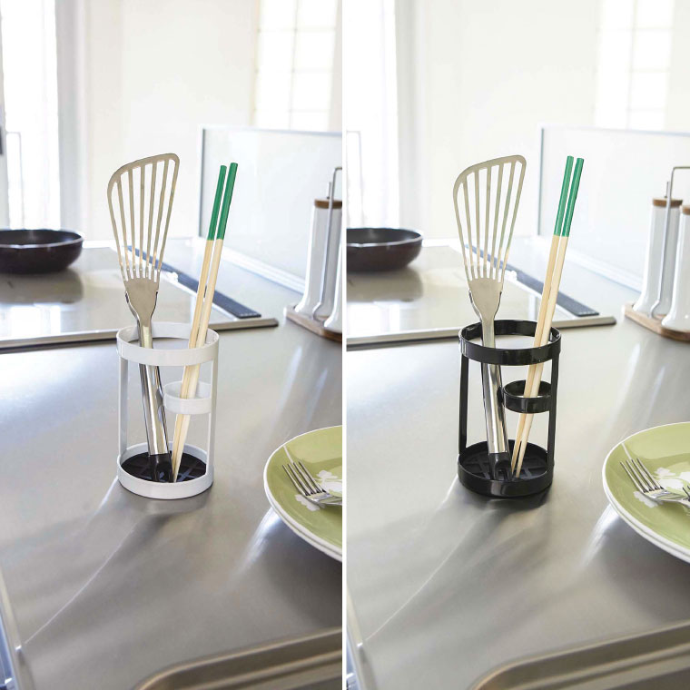 ツールスタンド タワー 山崎実業 tower 菜箸立て ホワイト/ブラック 6773 6774 タワーシリーズ