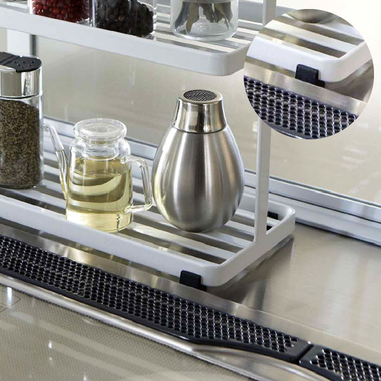 キッチンスタンド タワー 山崎実業 tower 調味料ラック ホワイト/ブラック 6777 6778 タワーシリーズ