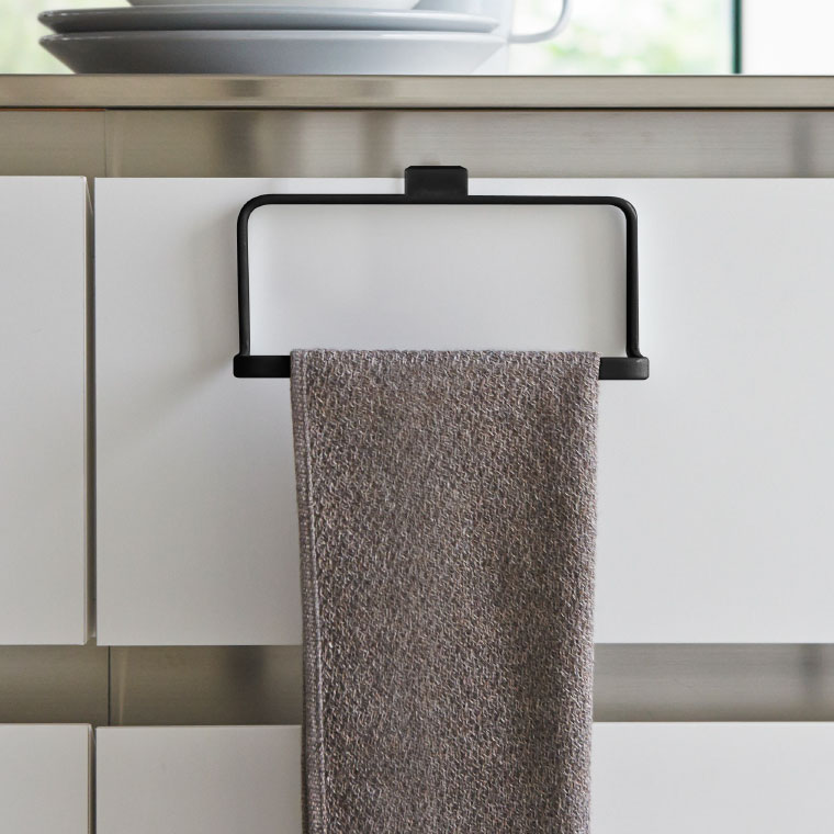 キッチンタオルハンガー タワー 山崎実業 tower タオル掛け ホワイト/ブラック 6779 6780 タワーシリーズ
