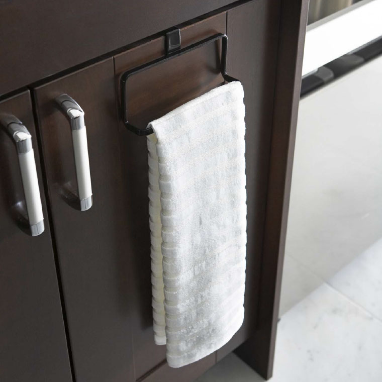 キッチンタオルハンガー タワー 山崎実業 tower タオル掛け ホワイト/ブラック 6779 6780 タワーシリーズ