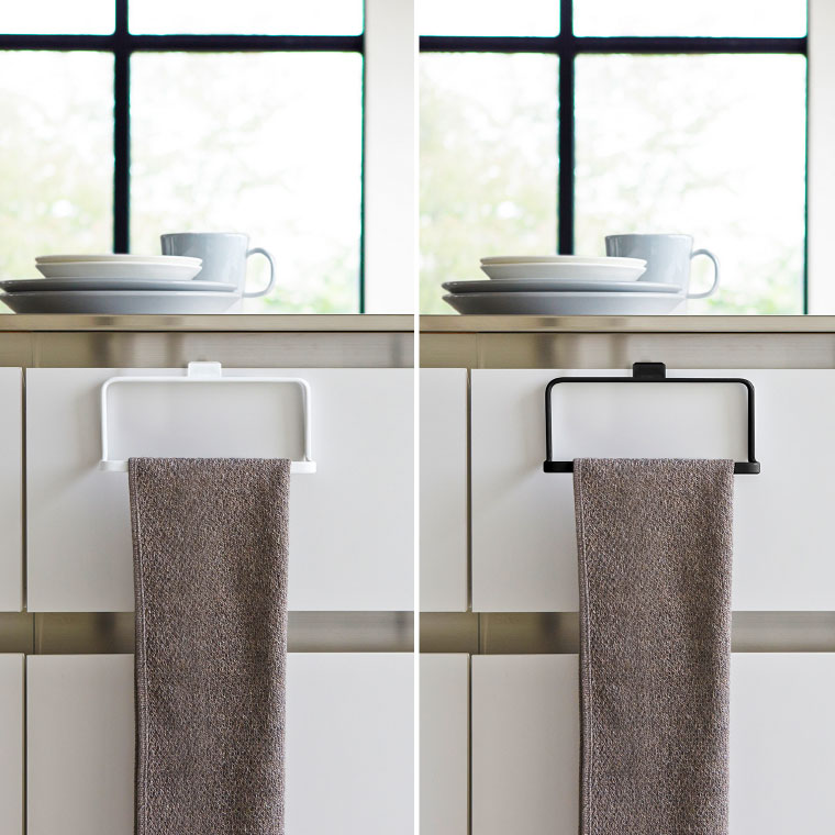 キッチンタオルハンガー タワー 山崎実業 tower タオル掛け ホワイト/ブラック 6779 6780 タワーシリーズ