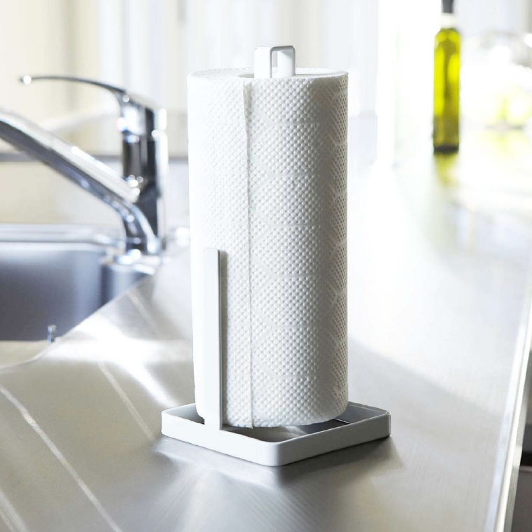 キッチンペーパーホルダー タワー 山崎実業 tower ホワイト/ブラック 6781 6782 タワーシリーズ