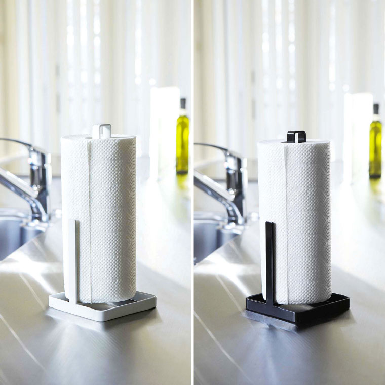 キッチンペーパーホルダー タワー 山崎実業 tower ホワイト/ブラック 6781 6782 タワーシリーズ