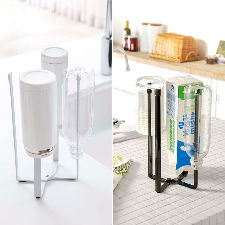 キッチンエコスタンド タワー 山崎実業 tower ホワイト/ブラック 6784 6785 タワーシリーズ