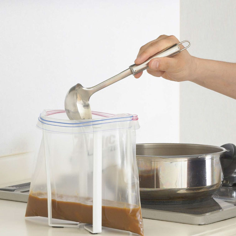 ポリ袋エコホルダー タワー 山崎実業 tower ホワイト/ブラック 6787 6788 タワーシリーズ