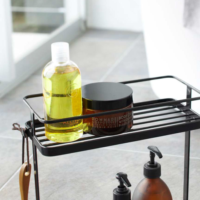 ディスペンサースタンド ワイド タワー 山崎実業 tower シャンプーラック ホワイト/ブラック 6790 6791 タワーシリーズ