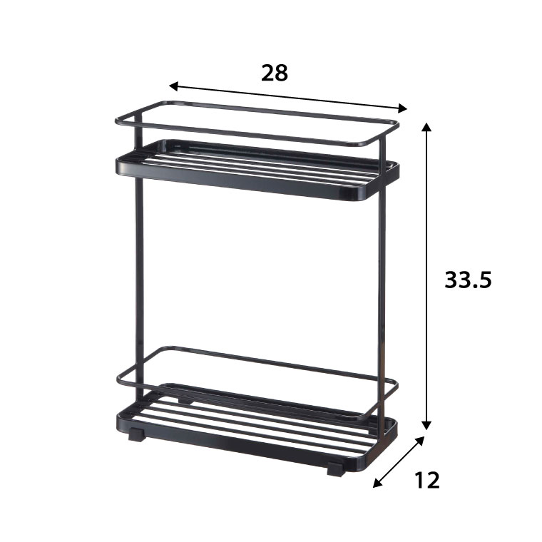 ディスペンサースタンド ワイド タワー 山崎実業 tower シャンプーラック ホワイト/ブラック 6790 6791 タワーシリーズ