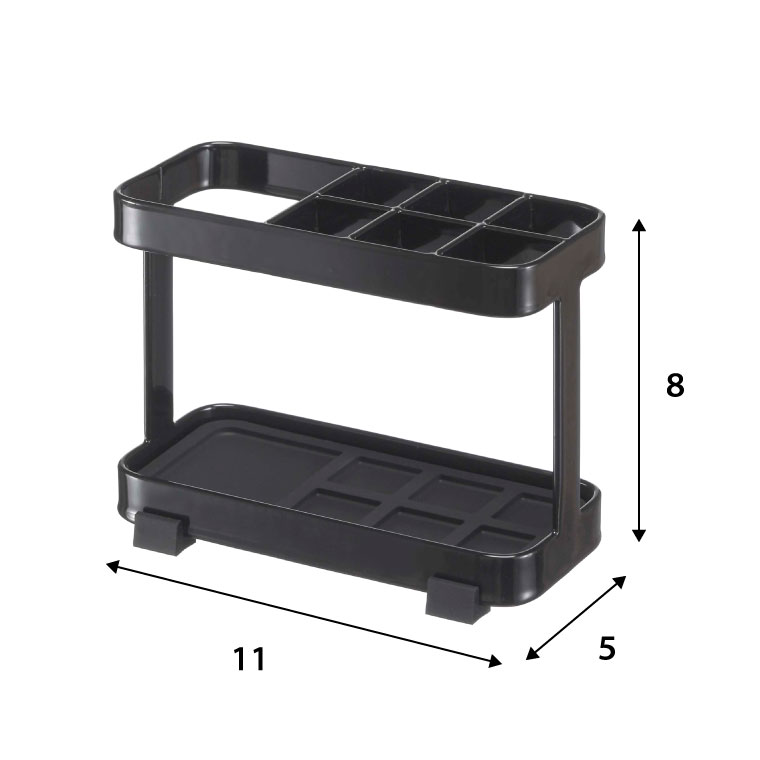 トゥースブラシスタンド タワー 山崎実業 tower 歯ブラシスタンド ホワイト/ブラック 6802 6803 タワーシリーズ