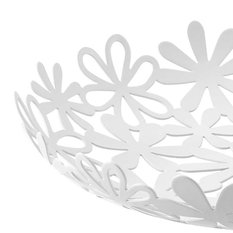 フラワーバスケット 山崎実業 フルーツボウル ホワイト 6973 タワーシリーズ