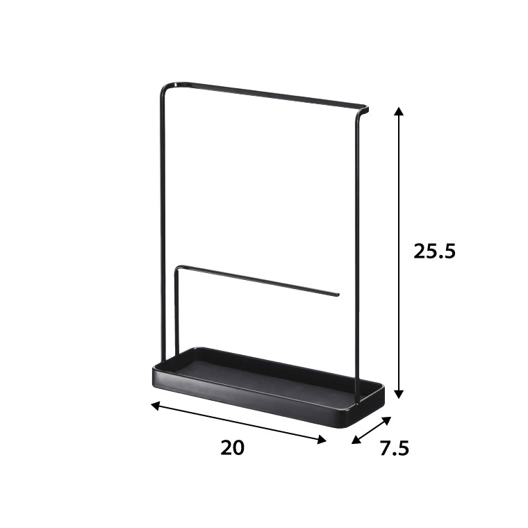 サングラス＆アクセサリースタンド タワー 山崎実業 tower ホワイト/ブラック 6987 6988 タワーシリーズ