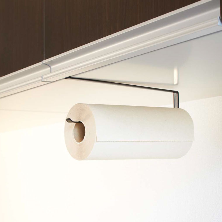 戸棚下キッチンペーパーホルダー タワー 山崎実業 tower ホワイト/ブラック 7115 7116 タワーシリーズ