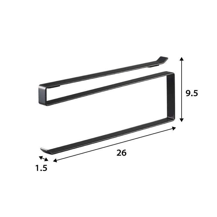 戸棚下キッチンペーパーホルダー タワー 山崎実業 tower ホワイト/ブラック 7115 7116 タワーシリーズ