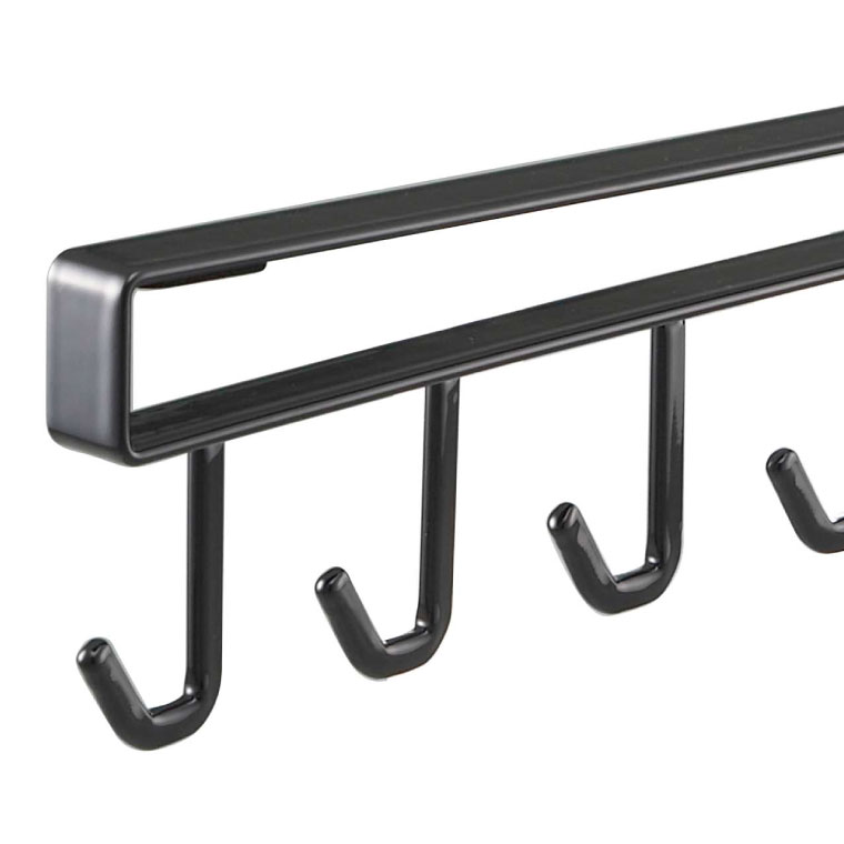 戸棚下キッチンツールフック タワー 山崎実業 tower ホワイト/ブラック 7117 7118 タワーシリーズ