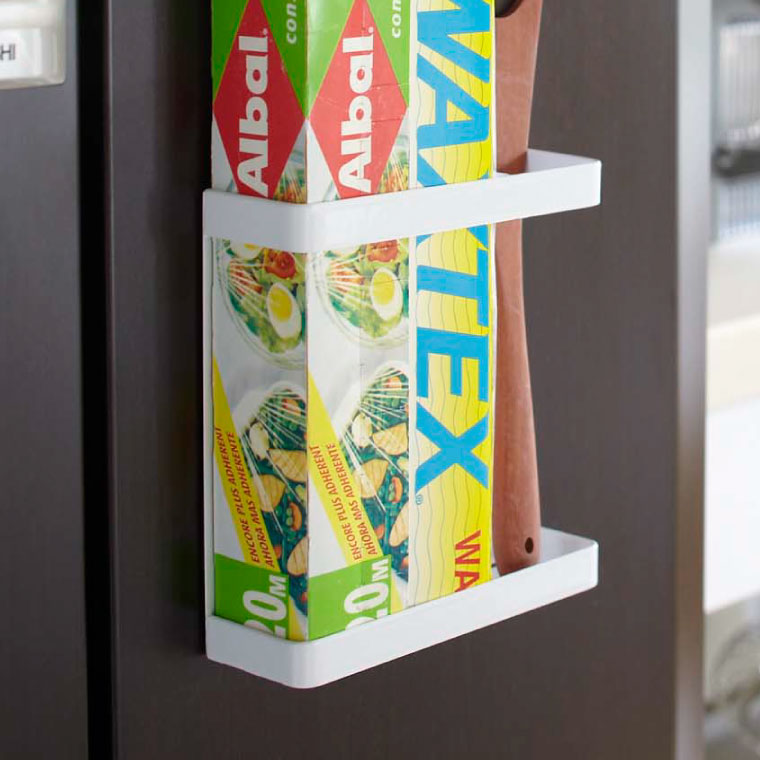 マグネットラップホルダー タワー 山崎実業 tower ホワイト/ブラック 7121 7122 タワーシリーズ