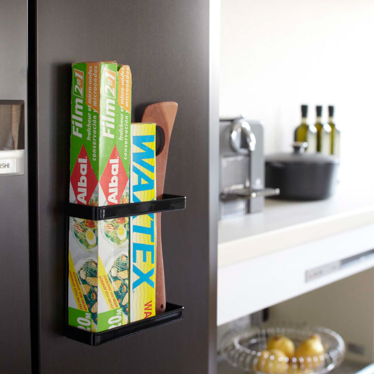 マグネットラップホルダー タワー 山崎実業 tower ホワイト/ブラック 7121 7122 タワーシリーズ