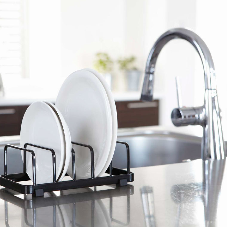 ディッシュスタンド タワー 山崎実業 tower お皿収納 ホワイト/ブラック 7137 7138 タワーシリーズ