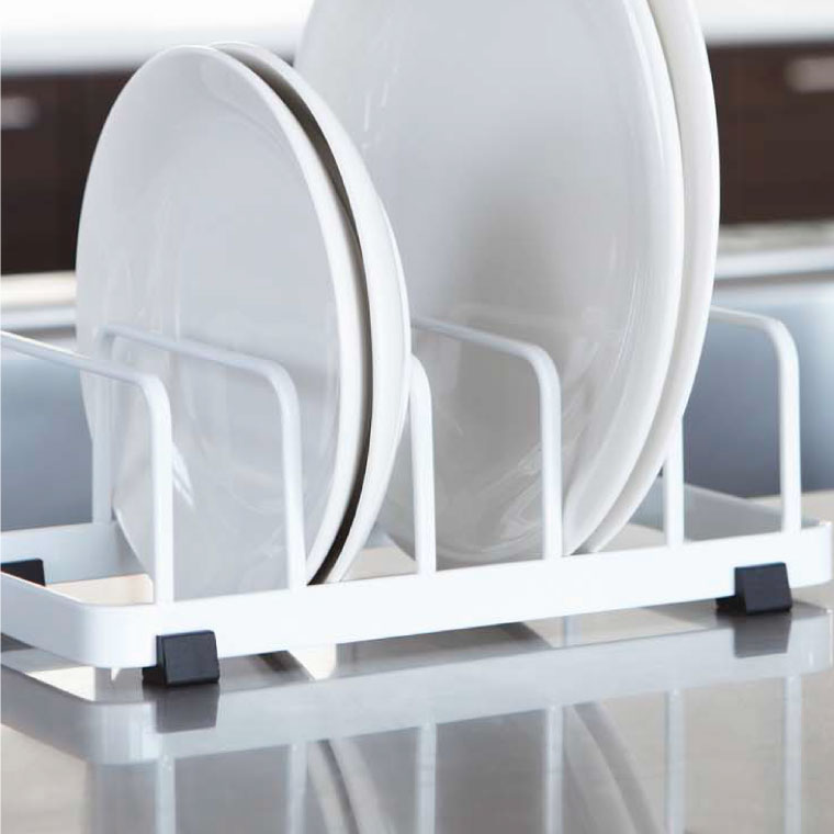 ディッシュスタンド タワー 山崎実業 tower お皿収納 ホワイト/ブラック 7137 7138 タワーシリーズ