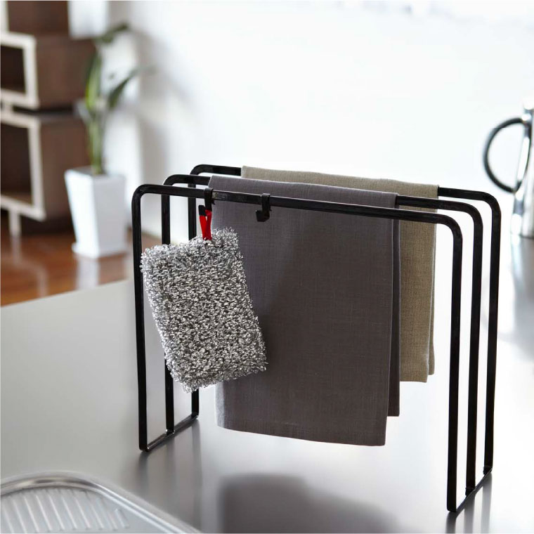 布巾ハンガー タワー 山崎実業 tower ホワイト/ブラック 7145 7146 タワーシリーズ