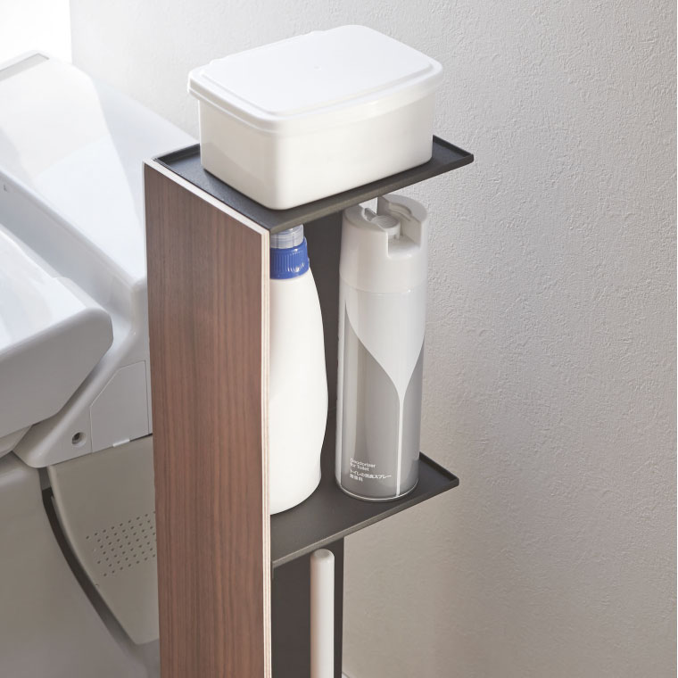 スリムトイレラック リン 山崎実業 RIN ブラウン ナチュラル 3192 3193