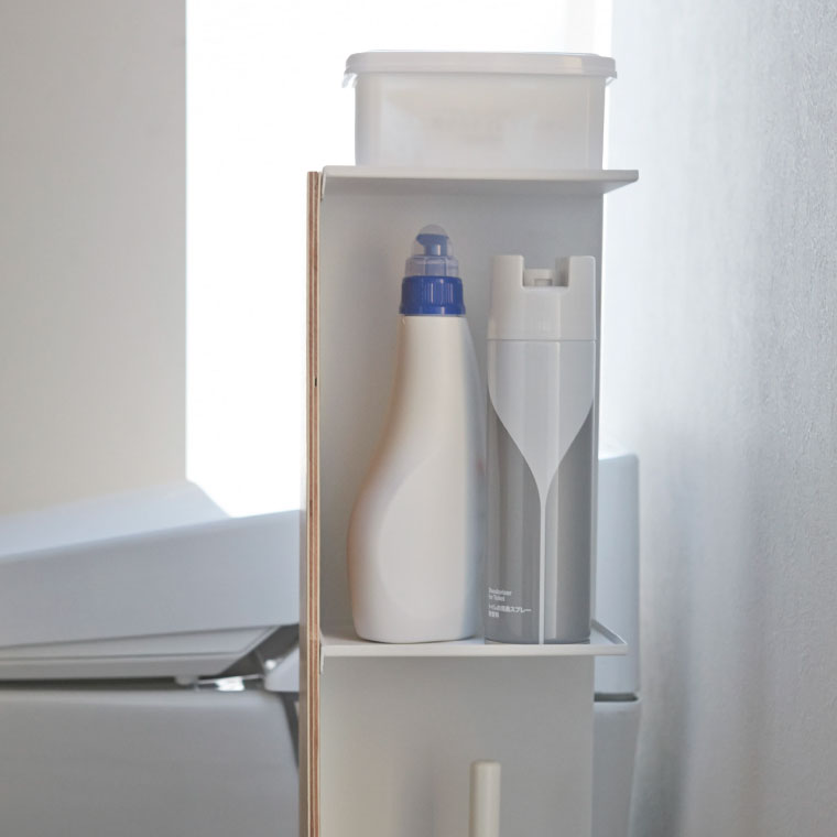 スリムトイレラック リン 山崎実業 RIN ブラウン ナチュラル 3192 3193