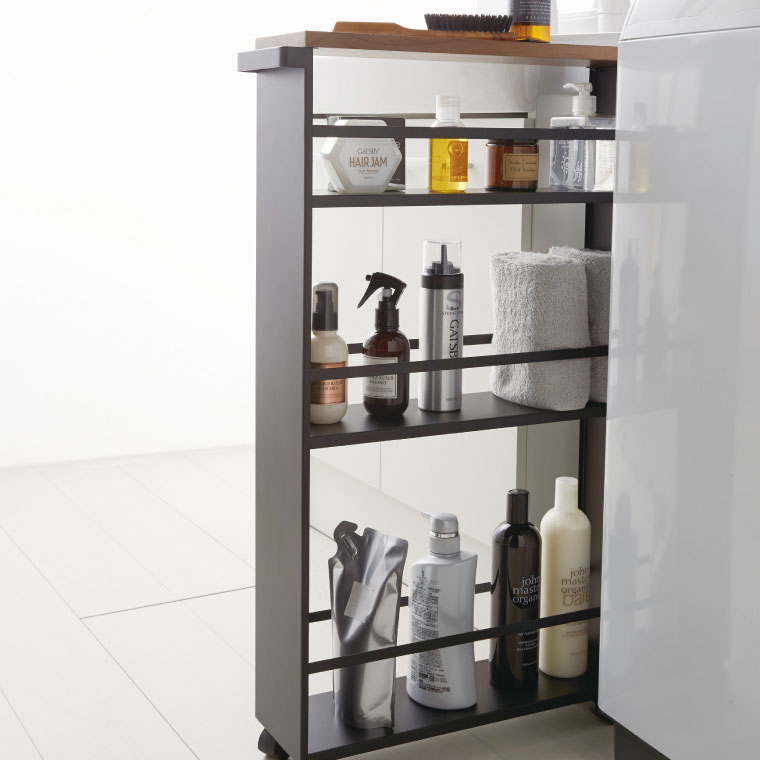 ハンドル付きスリムワゴン タワー 山崎実業 tower ホワイト ブラック 3627 3628