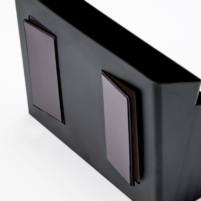 洗濯機横マグネット収納ポケット ３段 タワー 山崎実業 tower 収納ケース ホワイト/ブラック 4296 4297 タワーシリーズ