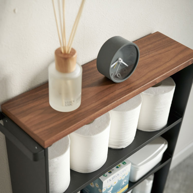 ハンドル付きスリムトイレラック タワー 山崎実業 tower ホワイト ブラック 4306 4307