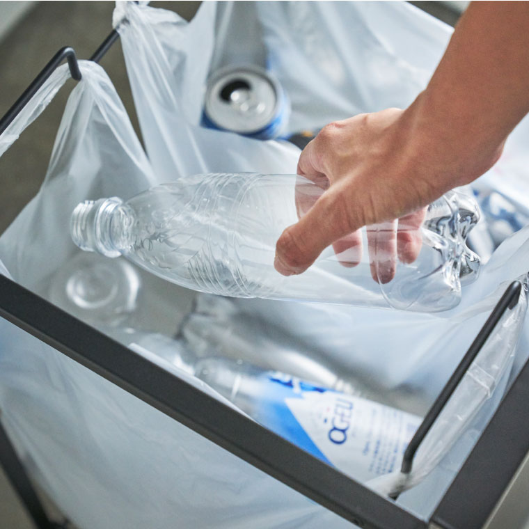 目隠し分別ダストワゴン ２分別 タワー 山崎実業 tower ホワイト ブラック 4330 4331