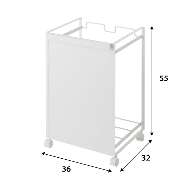 目隠し分別ダストワゴン ２分別 タワー 山崎実業 tower ホワイト ブラック 4330 4331