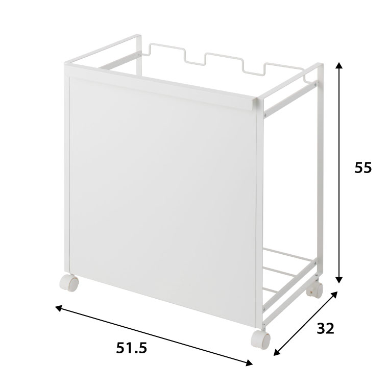 目隠し分別ダストワゴン ３分別 タワー 山崎実業 tower ホワイト ブラック 4332 4333