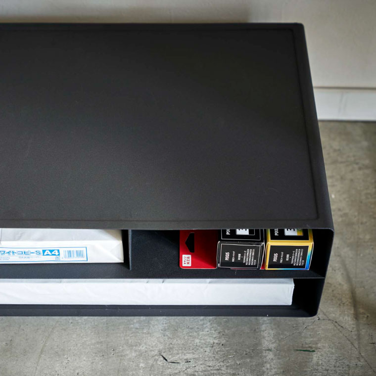 ツーウェイプリンター収納ラック タワー 山崎実業 tower ホワイト ブラック 4348 4349